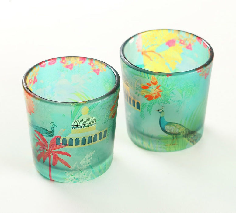 India Circus – The Peacock Throne Tea Light Holder Set of 2
