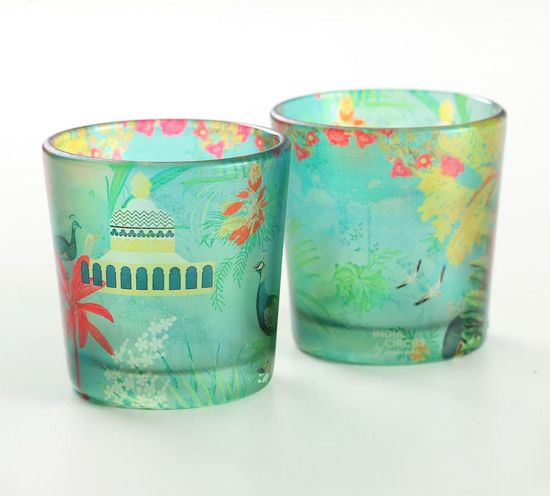 India Circus – The Peacock Throne Tea Light Holder Set of 2