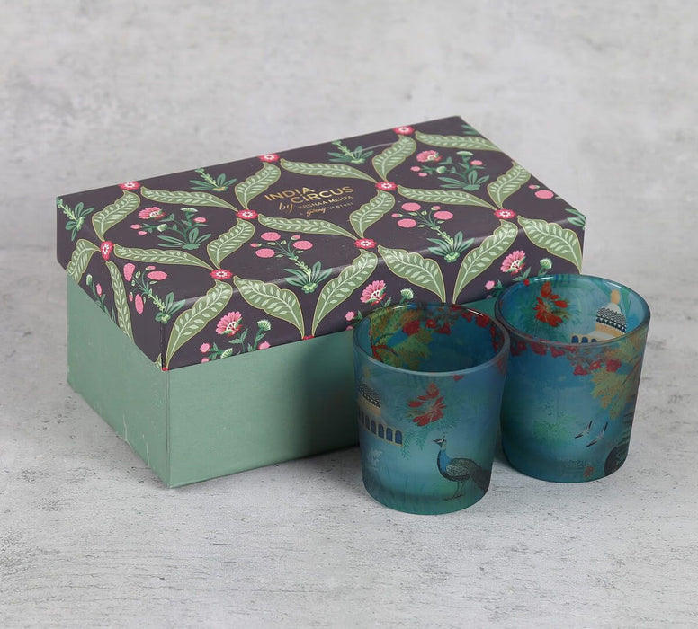 India Circus – The Peacock Throne Tea Light Holder Set of 2