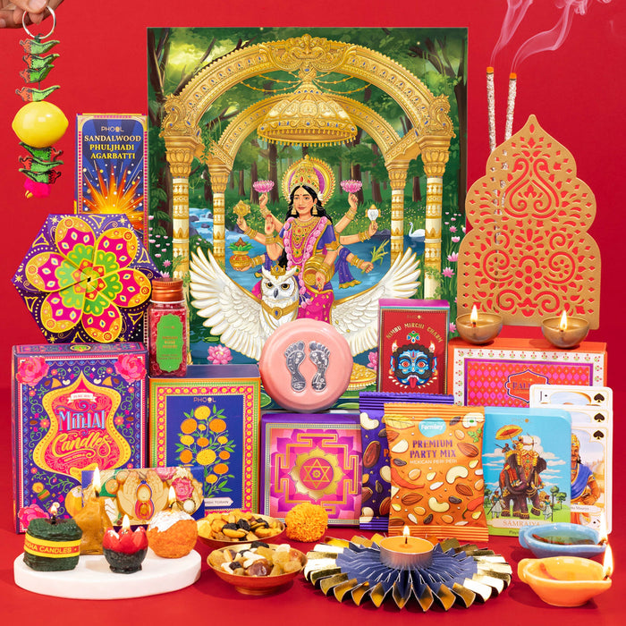 PHOOL Lakshmi Abundance Gift Box – 15 Inclusions of Blessings, Light & Prosperity