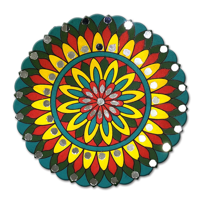 iCraft DIY Mandala Art Kit – 6" | Compact Festive Art & Craft Decor Kit