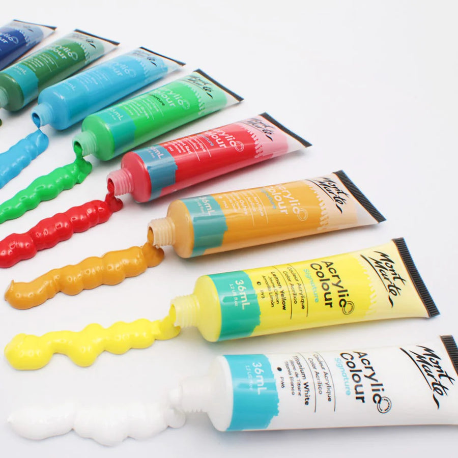 Mont Marte - Acrylic Colour Signature Paint Set 24 (36ml)