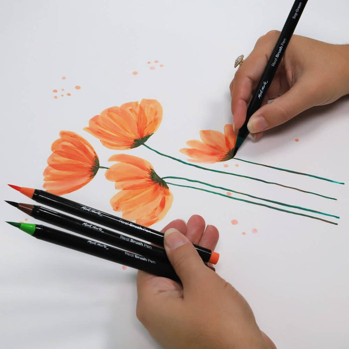Mont Marte Real Brush Pens Premium – 36pc