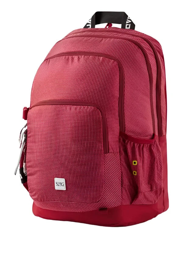 WIKI Squad 4 Laptop Backpack 40L - Grid Red