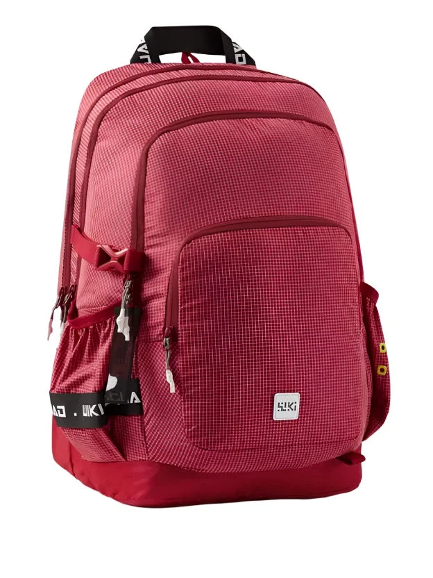 WIKI Squad 4 Laptop Backpack 40L - Grid Red