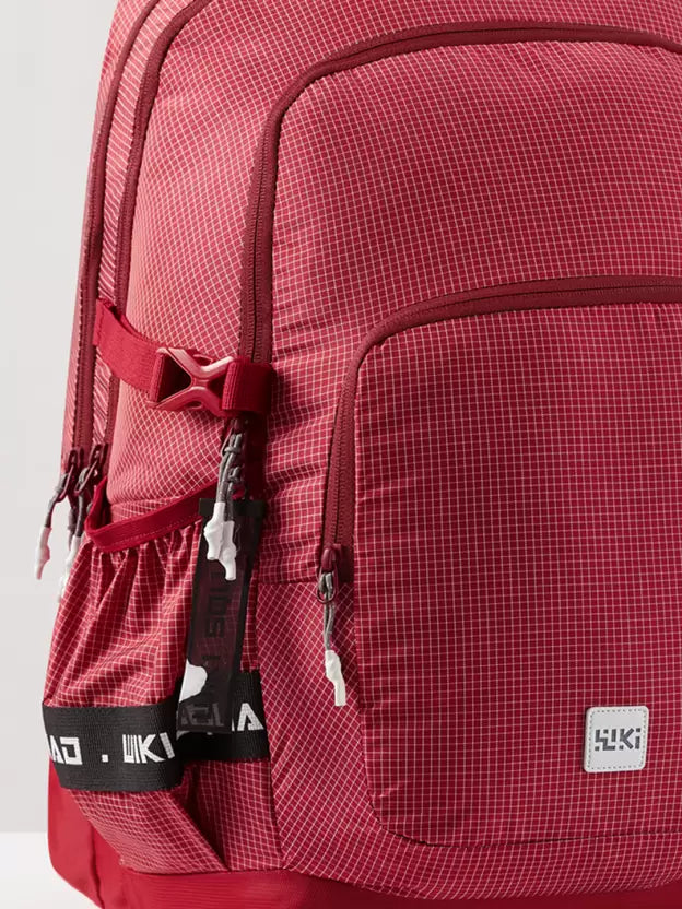 WIKI Squad 4 Laptop Backpack 40L - Grid Red
