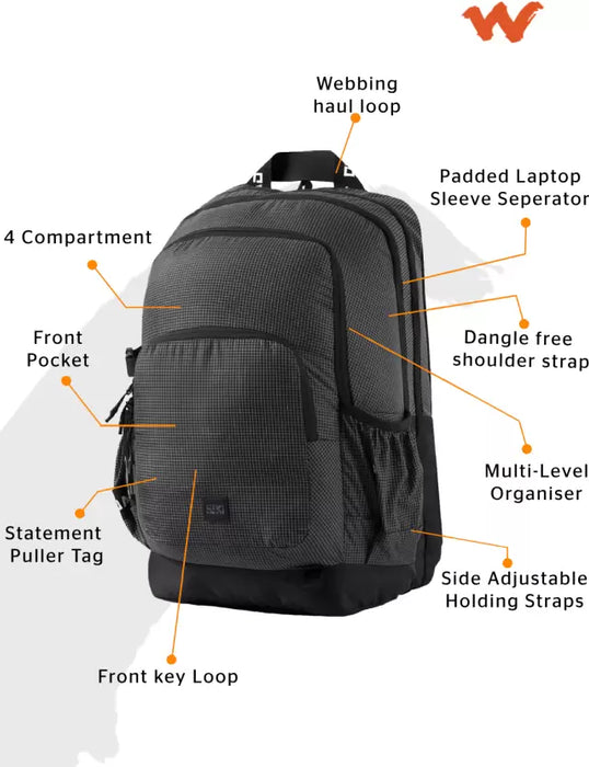 WIKI Squad 4 Laptop Backpack 40L