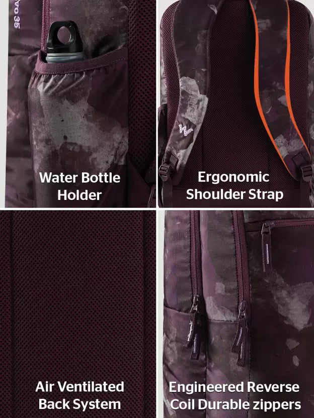 Wildcraft Evo Backpack 35 L - Granite Wine