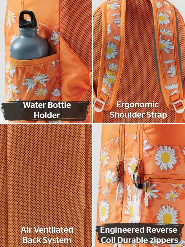 WIKI GIRL 1 Backpack 21.5 L - Daisy Orange