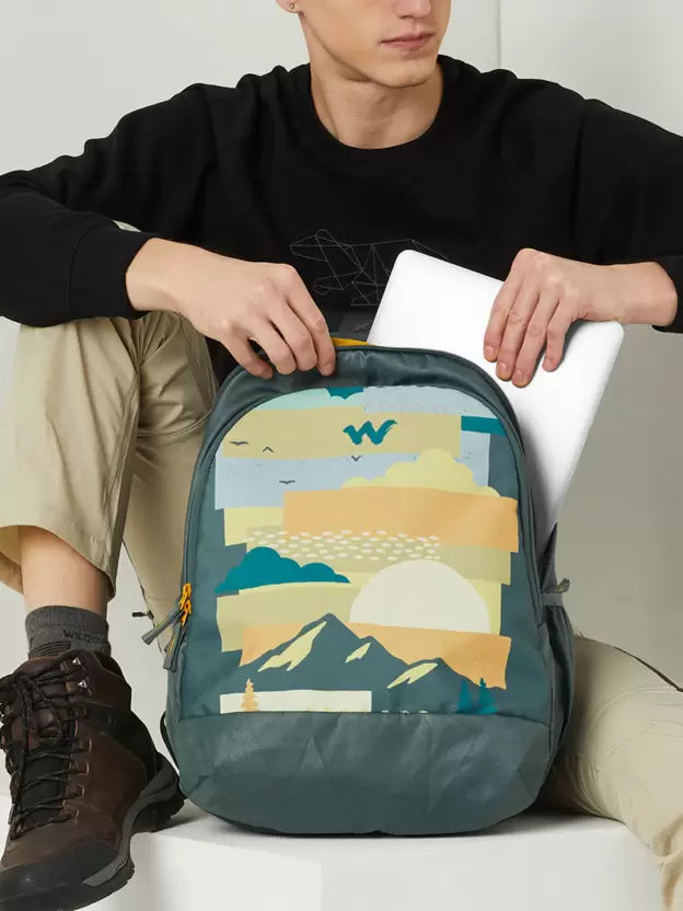 Wildcraft Blaze Laptop Backpack 35 L - Dark Forest Nature