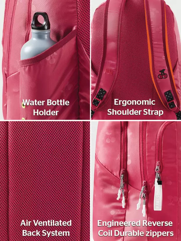 WIKI GIRL 2 Backpack 29.5 L - Cherry Red