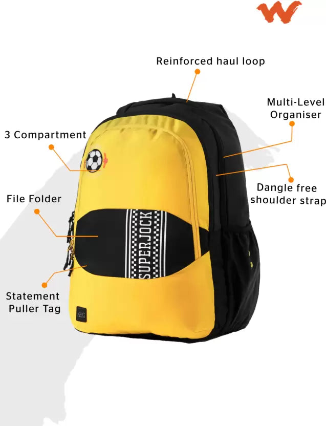 WIKI 5 Backpack 39.5 L - Yellow Superjock
