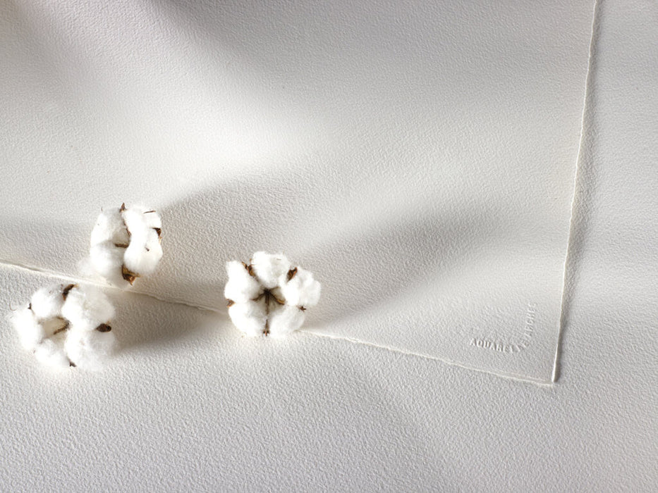 Arches Watercolour Aquarelle - Natural White Fine Grain/Cold Press 300 GSM 20 Sheets 10cm x 25cm