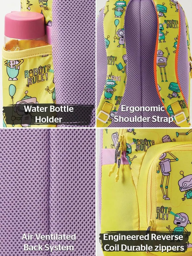 WIKI CHAMP 1 Backpack 11 L - Robot Yellow