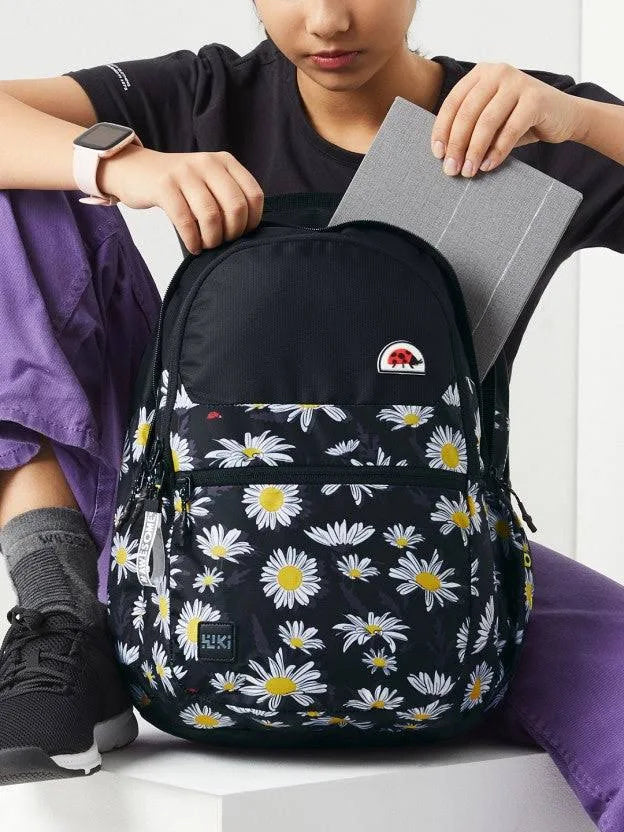 WIKI GIRL Backpack PLUS 21.5L - Daisy Black