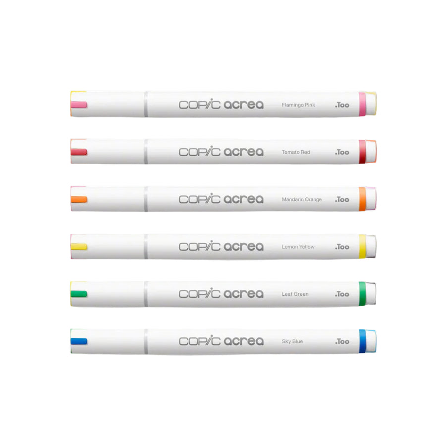 Copic acrea 6 colors set (Vivid)