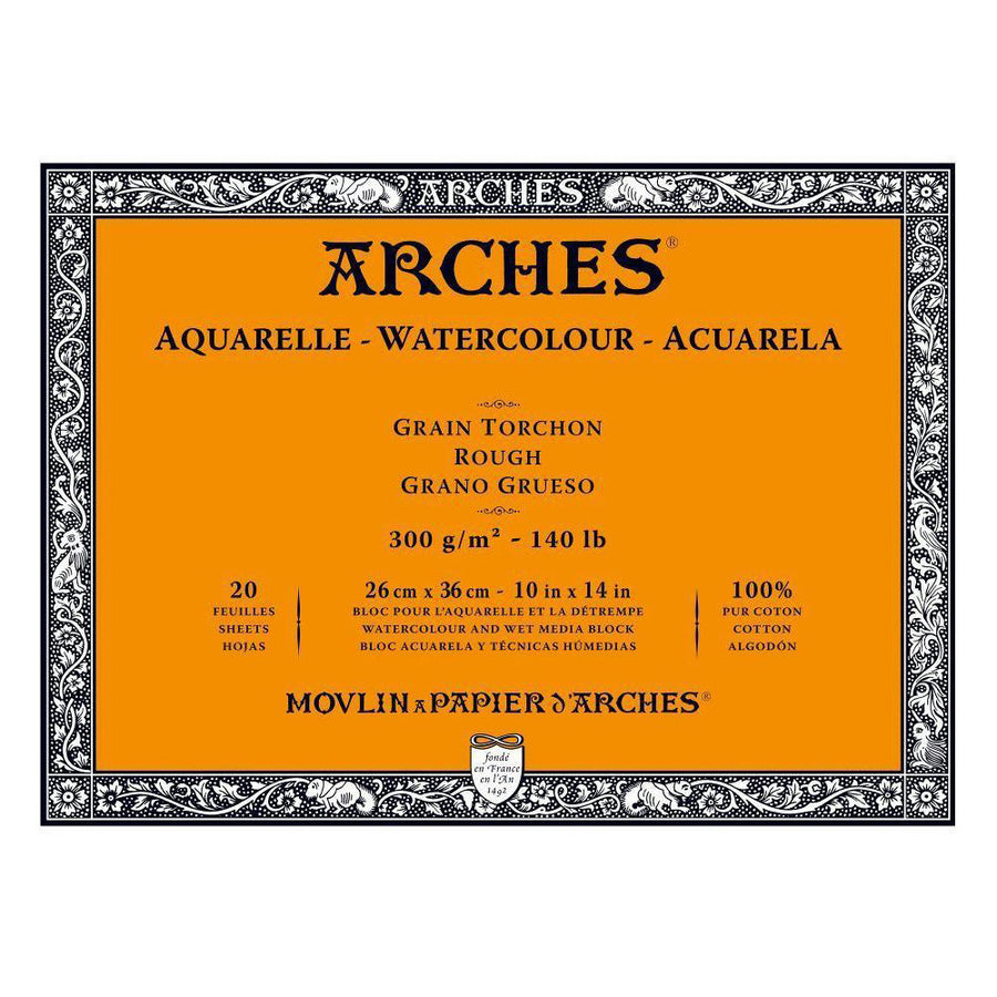 Arches Watercolour Aquarelle - Rough, 26 x 36 CM, 300 g, 20 sheets