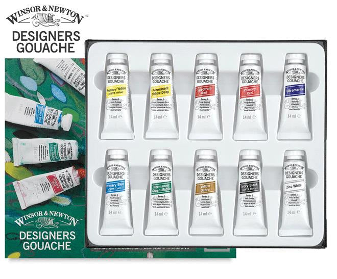 Winsor & Newton Designers Gouache - Introductory Set of 14ml x 10 Tubes