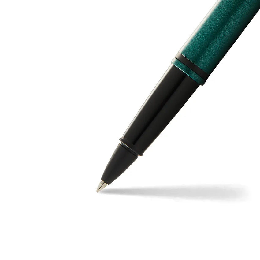 cross-AT0115-25-calais-lacquer-rollerball-pen-green-and-black-nib-view