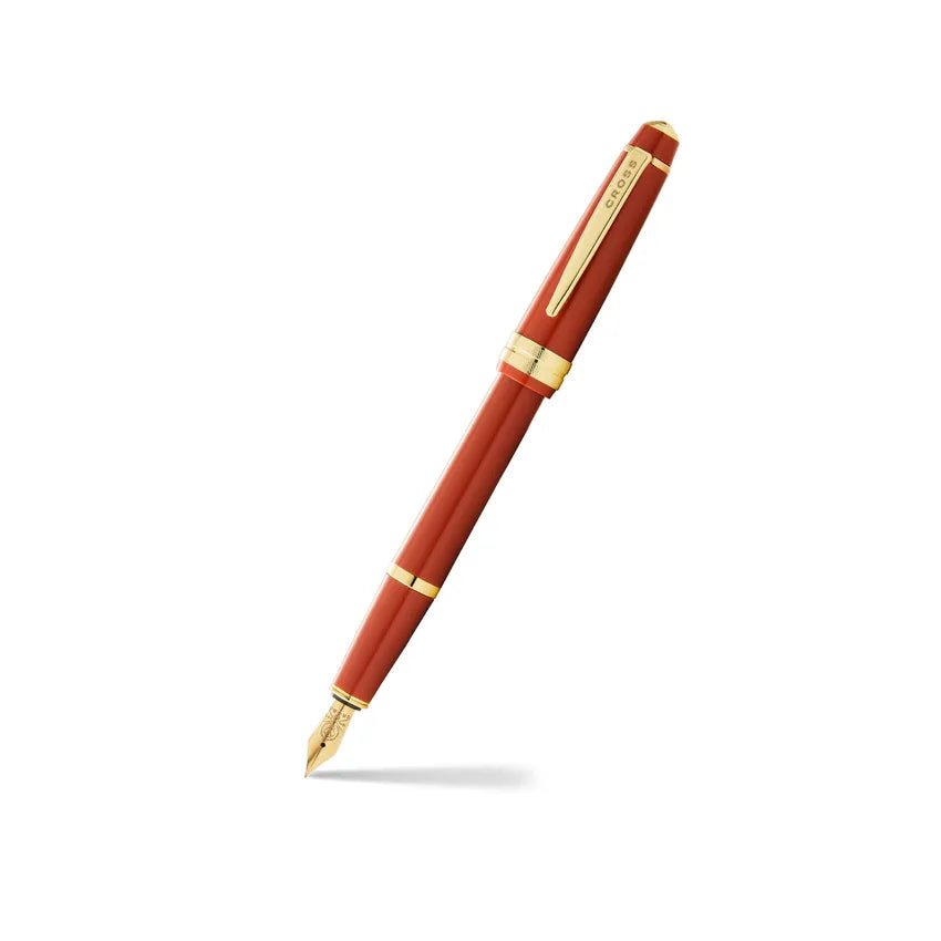 cross-AT0746-13MF-bailey-light-fountain-pen-amber-front-view