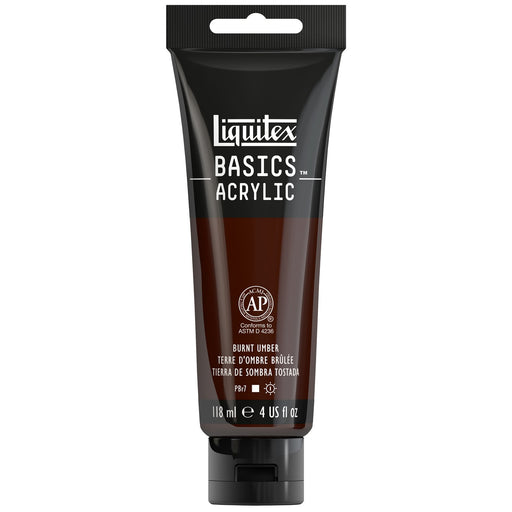 iiquitex-basic-acrylic-colour-tube-118ml-burnt-umber-fornt-view