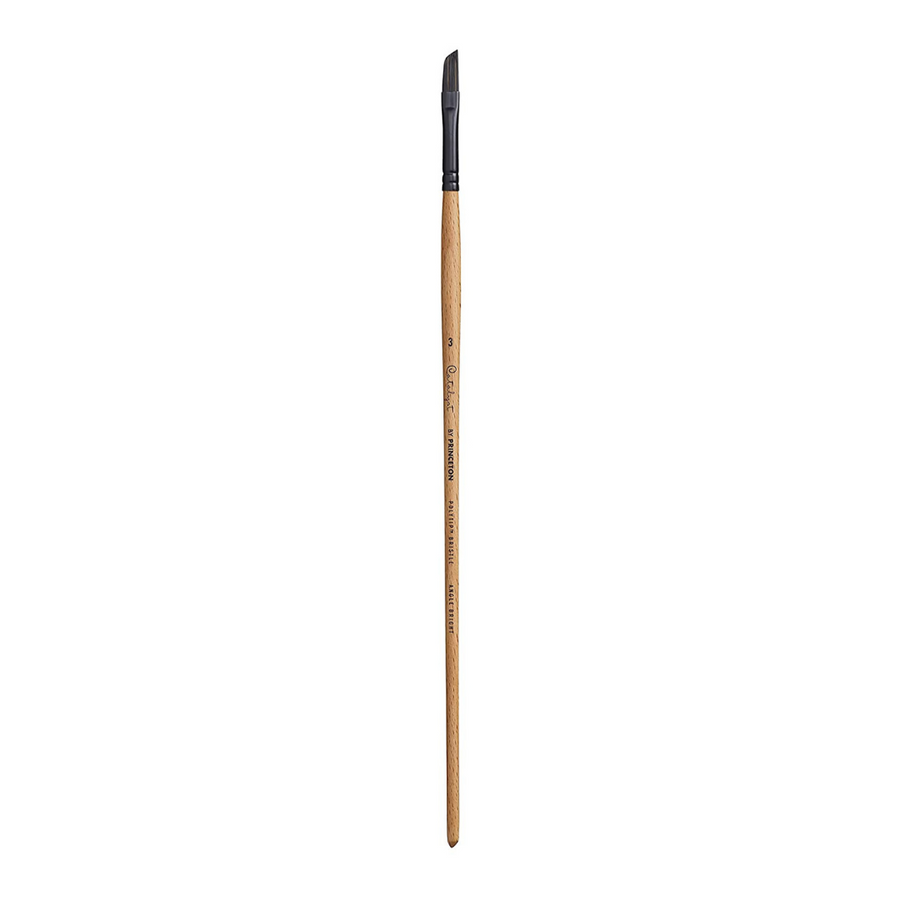 Princeton Catalyst Polytip Synthetic Bristle Angle Bright Long Handle Brush - 6400 Series