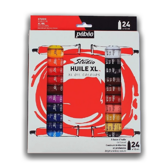 Pebeo Studio Huile XL 12 ml Oil Colour Tubes - Set of 24